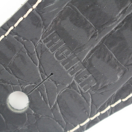 Pasek do gitary skórzany z poduszką RICHTER Luxury Cayman Black