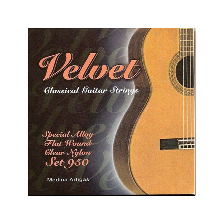 Struny Medina Artigas Velvet Flat Wound Clear Nylon 950 