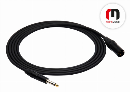 Reds Music kabel TRS Standard XLR  Męski-Jack Stereo 6.3 3m