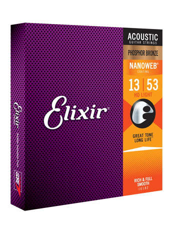 Struny Elixir NanoWeb Phosphor Bronze 13-53 HD Light (16182)
