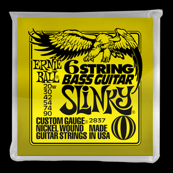 Struny Ernie Ball Slinky 5/8 Scale 6-string Bass Nickel Wound 20-90 (2837)