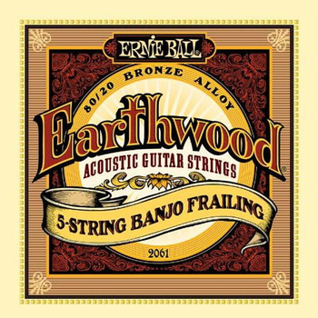 Struny Ernie Ball Earthwood 5-strings Banjo Frailing 10-24 (2061)