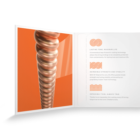 Struny D'Addario XS Coated Phosphor Bronze Extra Light 10-47