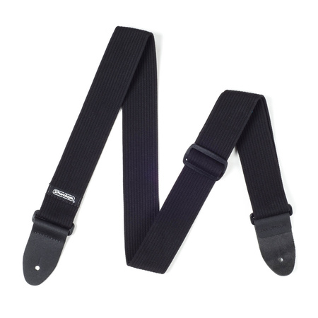 Pasek do gitary Dunlop Ribbed Cotton Black D27-01BK
