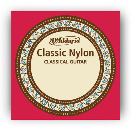 Struna w srebrnej owijce E6 do gitary klasycznej D'Addario Classic Nylon Normal Tension Silverwound 1.09mm