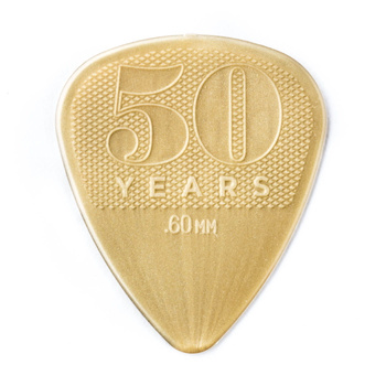 Kostka gitarowa Dunlop 50th Anniversary Gold Nylon .60mm
