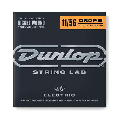 Struny Dunlop Electric Medium Extra Heavy Nickel Wound 11-56 Drop B (DEN1156DB)