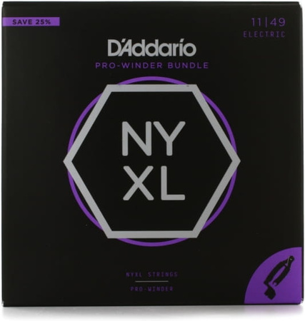 Struny D'Addario NYXL1149 Electric 11-49 + korbka z cążkami DP0002