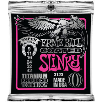 Struny Ernie Ball Coated Titanium RPS Super Slinky 9-42 (3123)