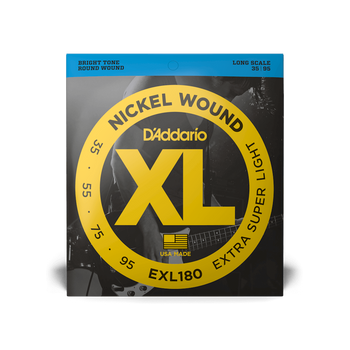 Struny D'Addario Nickel Wound Bass Super Light Long Scale 35-95 EXL180
