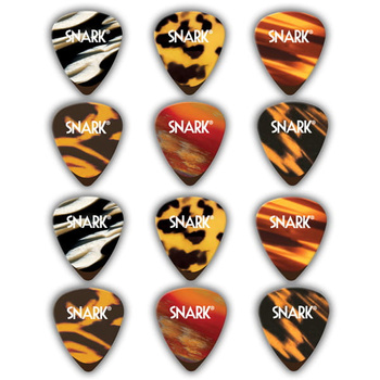 12 x Kostka gitarowa SNARK Celluloid No Slip Grip .50mm