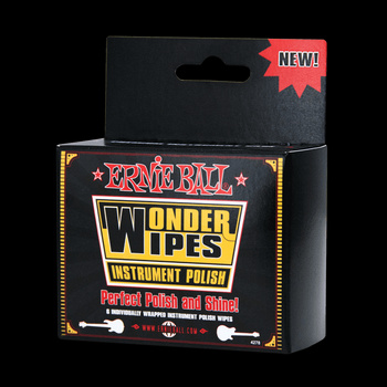Czyścik do korpusu gitary Ernie Ball Wonder Wipes Box 6 sztuk (4278)