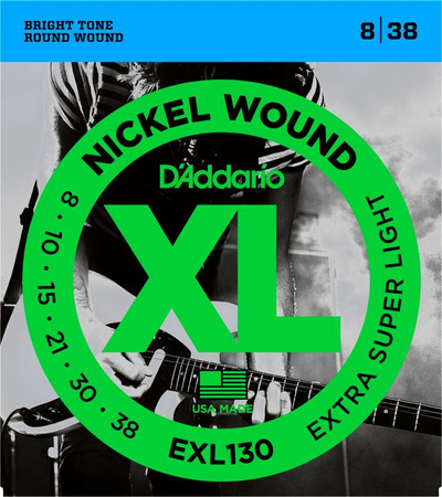 Struny D'Addario EXL130 Nickel Wound Extra Super Light 8-38