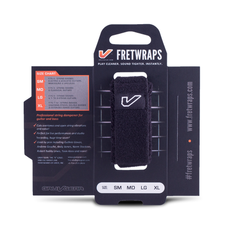 Opaska tłumiąca Gruv Gear Fretwraps Small czarna