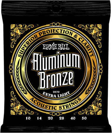 Struny Ernie Ball Aluminium Bronze Extra Light 10-50 (2570)