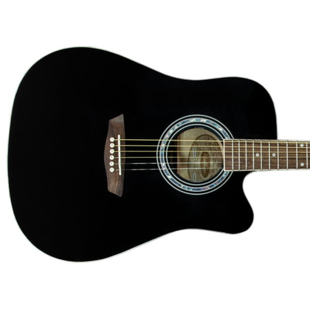 Gitara akustyczna Washburn czarna WA90C B