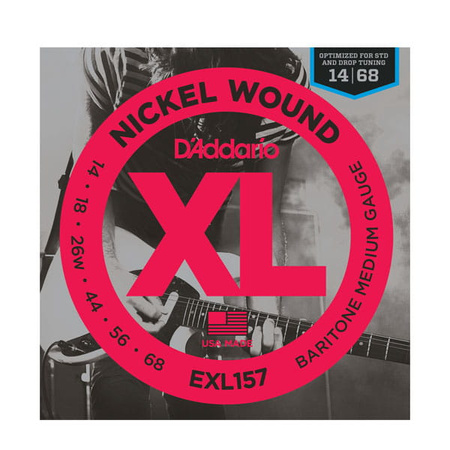 Struny D'Addario EXL157 Nickel Wound Baritone Medium Gauge 14-68