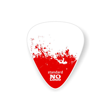 Kostka gitarowa Seria Patriotyczna Biało-Czerwona Flaga Tediorex