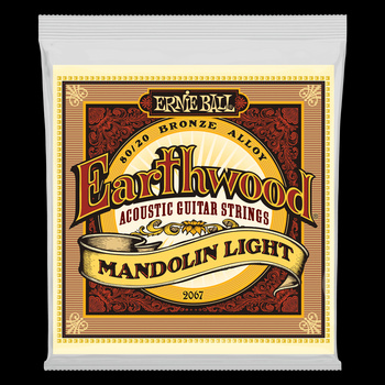Struny do mandoliny Ernie Ball 80/20 Earthwood Loop End Light 9-34 (2067)
