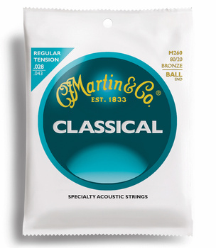 Struny Martin Classical Bronze Regular Tension Ball End M260