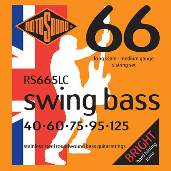 Struny Rotosound Swing Bass Stainless Steel 5-string 40-125 (RS665LC)