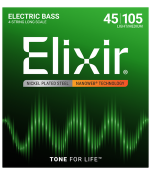 Struny Elixir NanoWeb 4-String 45-105 Medium/Long Scale (14077)