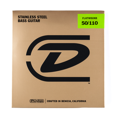 Struny Dunlop Flatwound Stainless Steel 50-110 DBFS50110