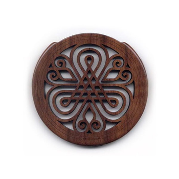 Zatyczka do otworu rezonansowego LuteHole z drewna orzechowego 100mm #02