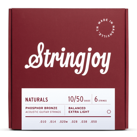 Struny do gitary akustycznej Stringjoy NATURALS Phosphor Bronze 10-50 (NB1050)