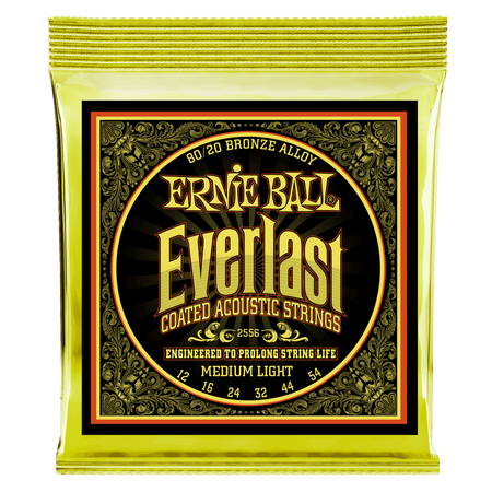 Struny powlekane Everlast Medium Light Coated 80/20 Bronze Acoustic 12-54 (2556)