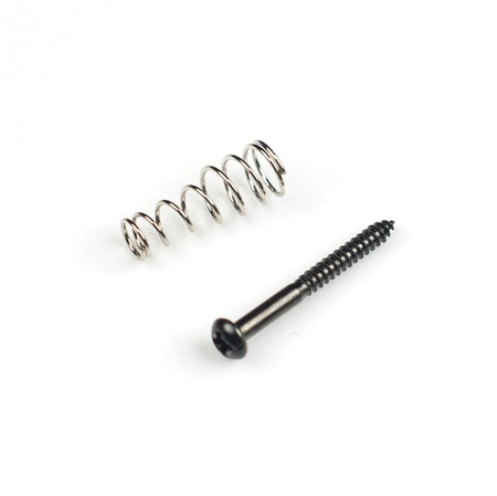 Wkręt czarny 2,4 x 25 mm ze sprężynką do montażu przystawek typu Single Coil GuitarTECH