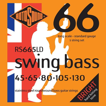 Struny Rotosound Swing Bass Stainless Steel 5-strings 45-130 (RS665LD)