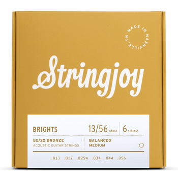 Struny do gitary akustycznej Stringjoy BRIGHTS 80/20 Bronze 13-56 (BB1356)