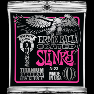 Struny Ernie Ball Coated Titanium RPS Super Slinky 9-42 (3123)