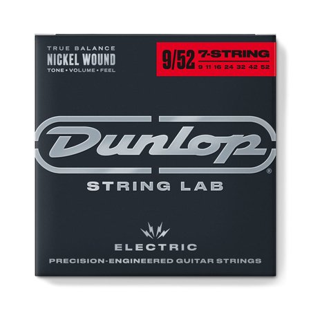 Struny Dunlop Electric 7-string Nickel Wound 9-52 (DEN09527)