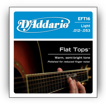 Struny D'Addario EFT16 Flat Tops, Light, 12-53