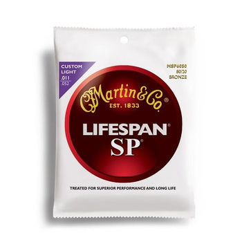 Struny Martin Acoustic Lifespan SP 80/20 Bronze Custom Light 11-52 MSP6050