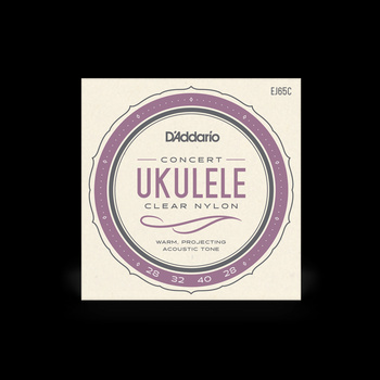 Struny D'Addario Clear Nylon do ukulele koncertowego EJ65C