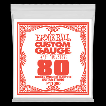 Struna .080 owijana Extra Long Taper Ernie Ball Nickel Wound Electric (11080)