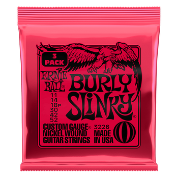 3-pack Struny Ernie Ball Burly Slinky Nickel Wound 11-52 (3226)