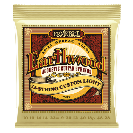 Struny Ernie Ball Earthwood 12-string Custom Light Acoustic 80/20 Bronze 10-48 (2013)