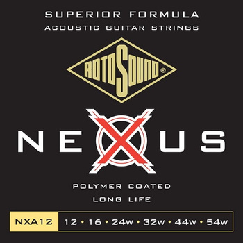Struny do gitary akustycznej Rotosound Nexus Coated phosphor bronze 12-54 NXA12