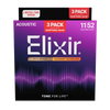 3PACK Struny Elixir NanoWeb 80/20 Bronze 11-52 Custom Light NEW (16564)