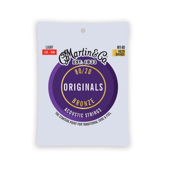 Struny Martin Originals 80/20 Bronze Light 12-54 M140