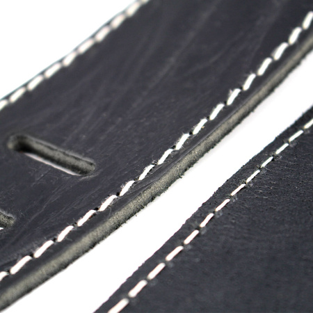 Pasek do gitary skórzany RICHTER Raw II Contour Wrinkle Black