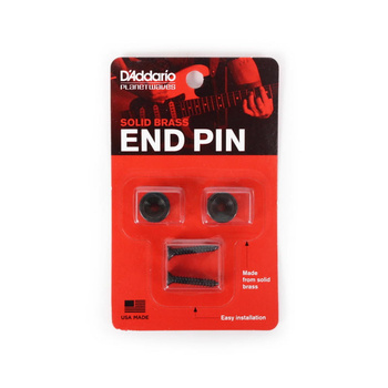 Zaczepy paska mosiężne D'Addario End Pin czarne (PWEP102)