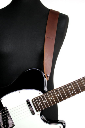 Pasek do gitary skórzany RICHTER Raw I Punch Brown