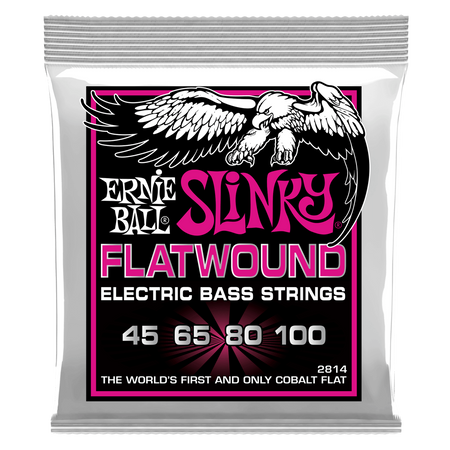 Struny Ernie Ball Super Slinky Cobalt Flatwound Bass 45-100 (2814)