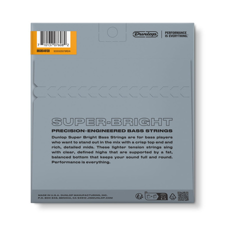 Struny Dunlop Super Bright Stainless Steel 5-strings 40-120 (DBSBS40120)