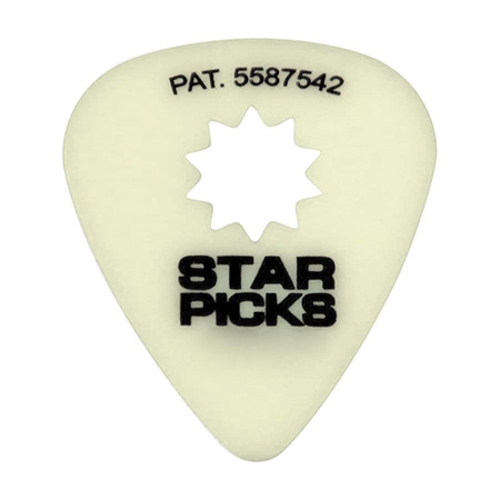 Kostka gitarowa Fluorescencyjna Cleartone Star Pick Glow in the dark 0.46